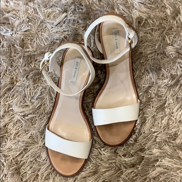 cole haan white sandals